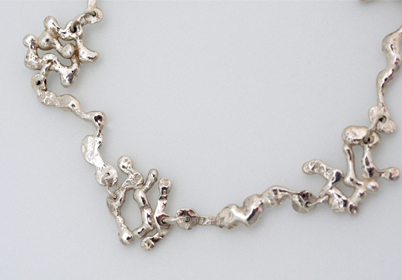 A picture of a twig-like bracelet