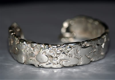 A picture of a cobbled bracelet