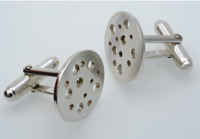 Drilled cufflinks