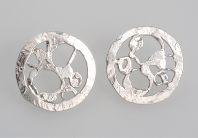 Round leaf cufflinks