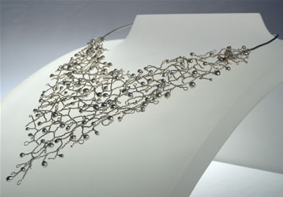 Silvertone neckpiece